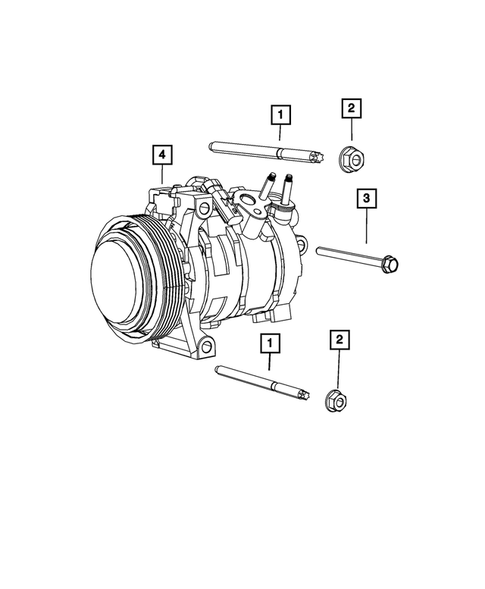 Air Conditioner Compressor and Mounting for 2020 Dodge Challenger #2