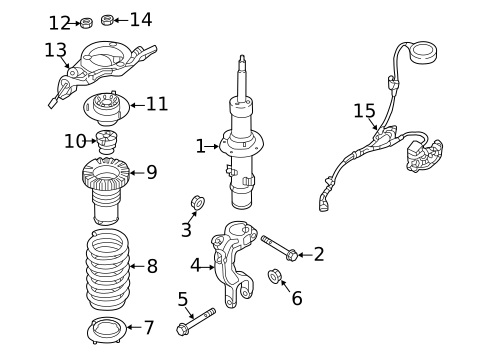 Struts & Components for 2017 Genesis G90 #1