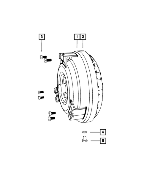 Automatic Transmission / Transaxle and Torque Converter for 2008 Chrysler Crossfire #1