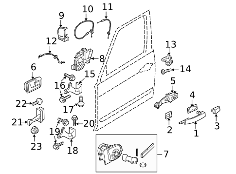 Lock & Hardware for 2009 Land Rover LR2 #0