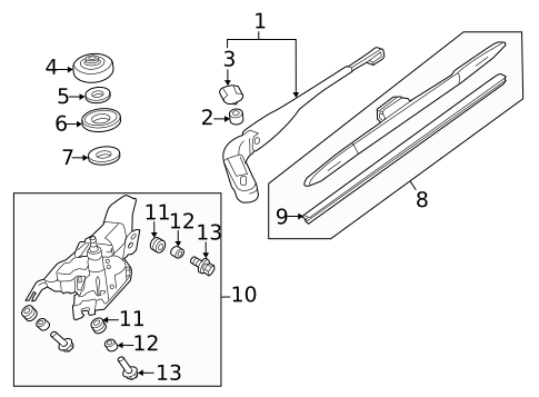 Wipers for 2013 Honda CR-Z #1