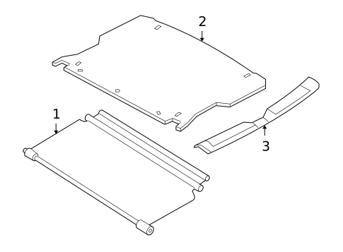 Interior Trim - Rear Body for 2005 Ford Escape #1