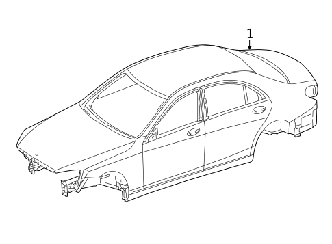 Body Shell for 2015 Mercedes-Benz S 63 AMG® #0