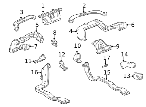Ducts for 2025 Cadillac CT5 #0