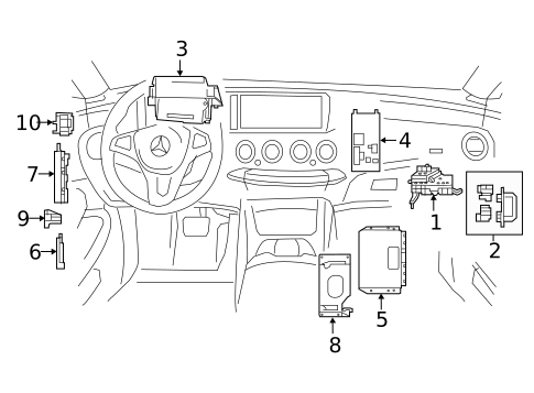 Electrical Components for 2020 Mercedes-Benz S 65 AMG® #7
