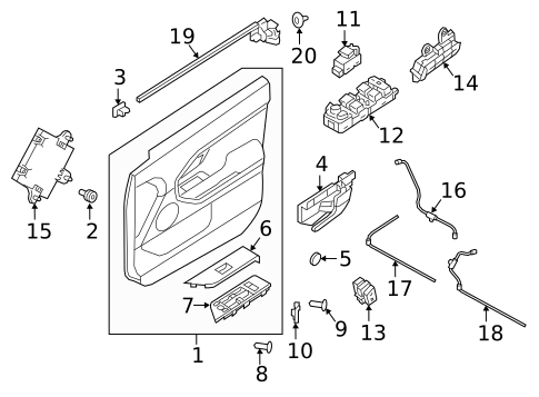 Front Door for 2018 Land Rover Range Rover Evoque #1
