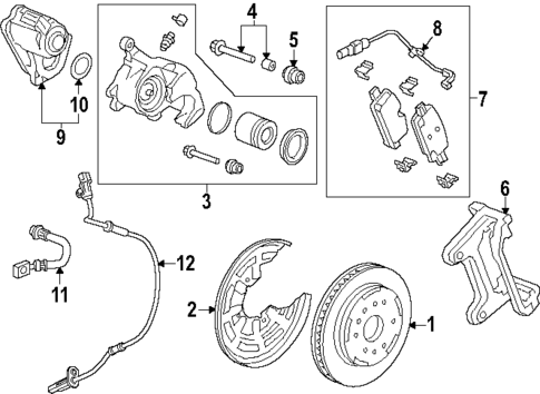 Brake Components for 2023 Chevrolet Colorado #1