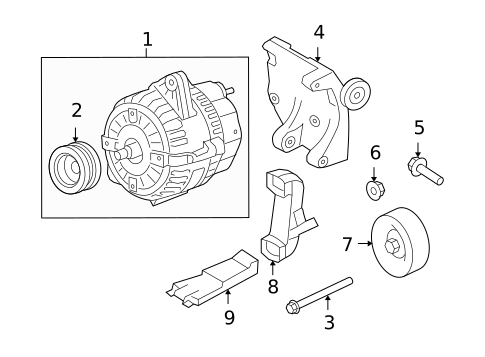Alternator for 2009 Jaguar Vanden Plas #0