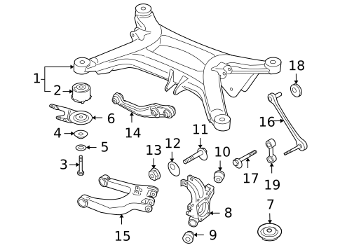 Rear Suspension for 2006 Audi A8 Quattro #0