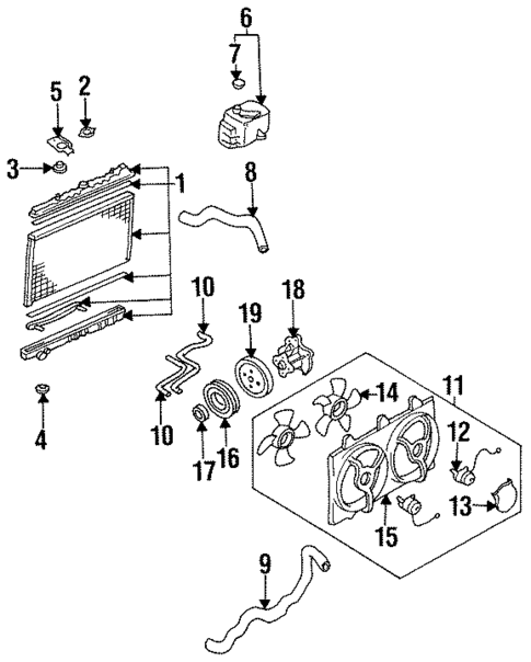 Belts & Pulleys for 1990 Nissan Axxess #0