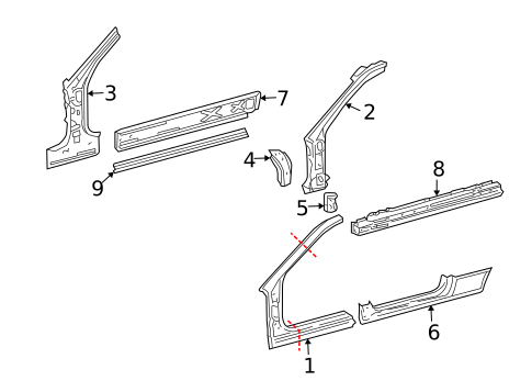 Rocker Panel for 2005 Mercedes-Benz C320 #0