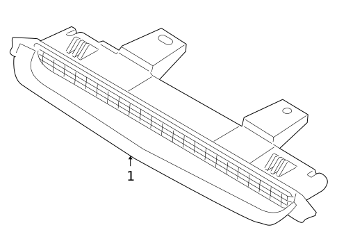 High Mounted Stop Lamp for 2007 Volvo V50 #0