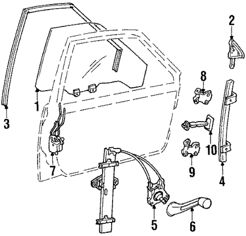 Front Door for 1986 Honda Civic #1