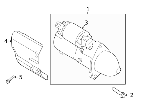 Starter for 2022 Kia Telluride #0