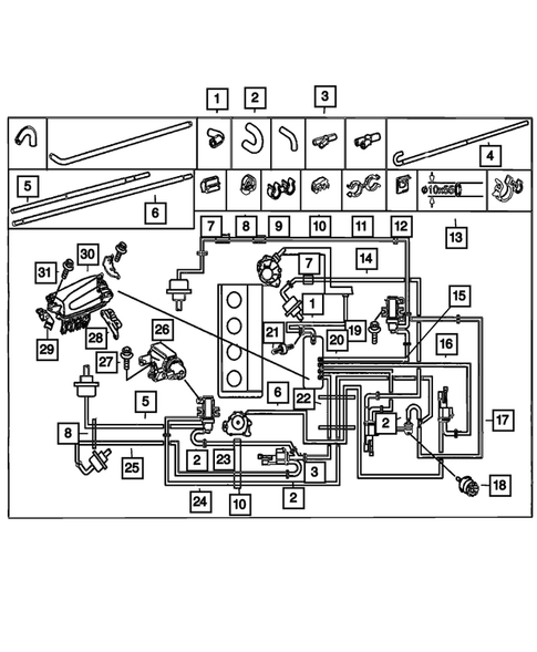 Emission Harness for 2010 Jeep Patriot #1