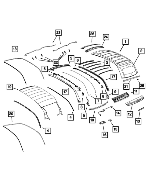 Roof for 2019 Fiat 500 #0