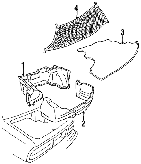 Interior Trim - Rear Body for 1996 Oldsmobile 98 #0