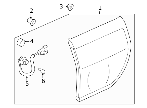 Tail Lamps for 2004 Subaru Baja #0