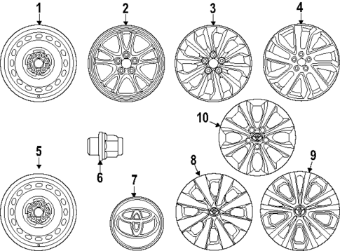 Wheels for 2025 Toyota Corolla #0