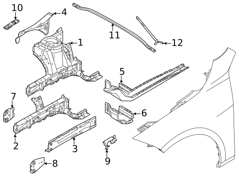 Structural Components & Rails for 2020 BMW M235i xDrive Gran Coupe #0