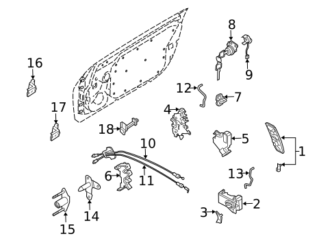 Lock & Hardware for 2005 Nissan 350Z #0