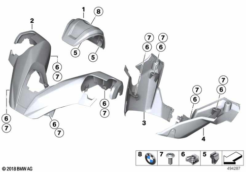 Motorcycle Trim Section, Windshield for 2024 BMW-Motorrad C 400 GT #4