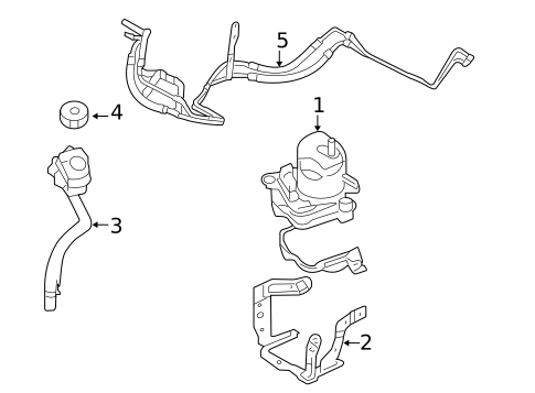 Pump & Hoses for 2010 Volvo V50 #0