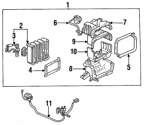 Condenser, Compressor & Lines for 1992 Honda Civic #2