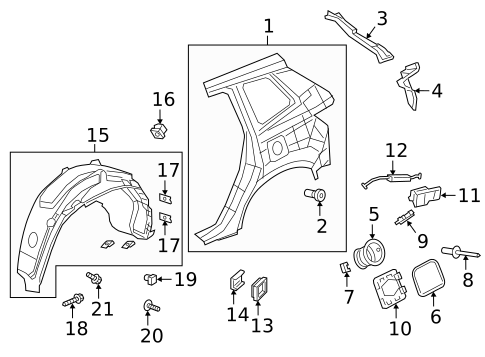 Fuel Door for 2024 Honda Passport #0