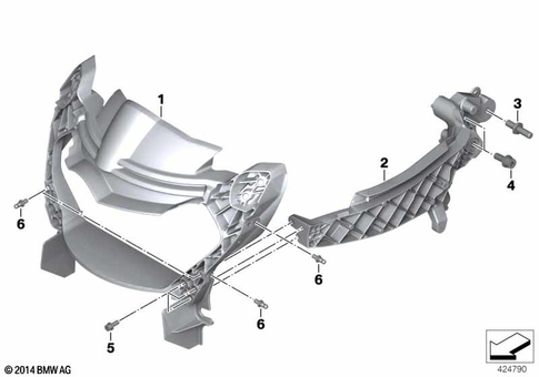 Motorcycle Trim Section, Windshield for 2005 BMW-Motorrad R 1200 S #2