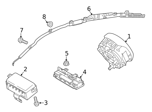 Air Bag Components for 2016 Kia Optima #1