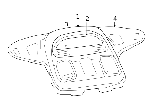 Overhead Console for 2007 Dodge Ram 2500 #1