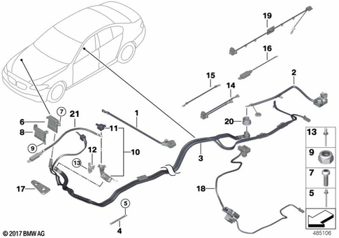 Supplementary Cable Sets for 2014 BMW Hybrid 5 #1