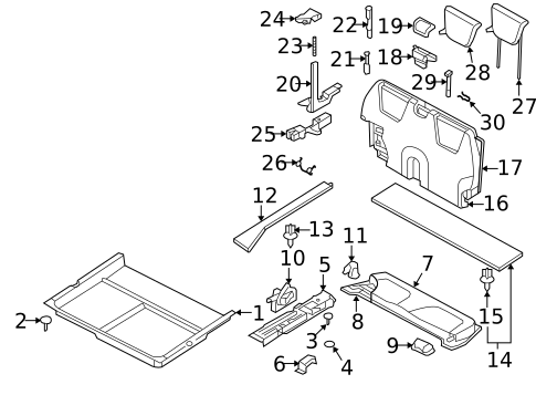 Rear Seat Components for 2007 Volvo XC70 #0