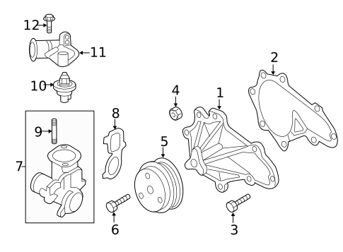 Water Pump for 2007 Mazda RX-8 #0