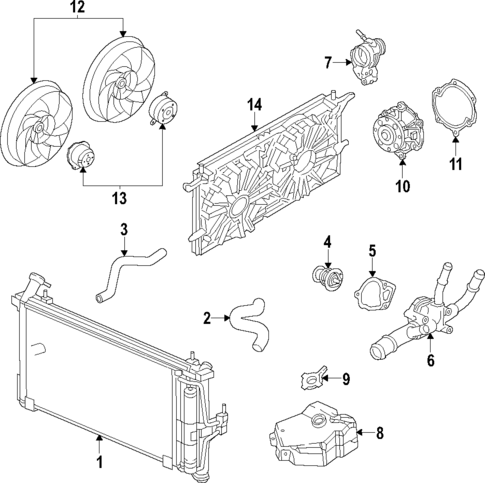 Cooling System for 2023 Buick Envision #15