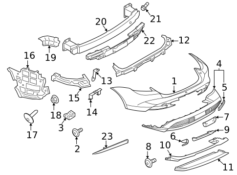 Bumper & Components - Rear for 2024 Porsche Taycan #5