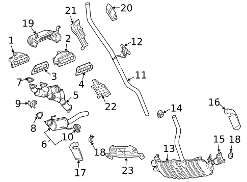 Exhaust Manifold for 2004 Porsche Cayenne #0