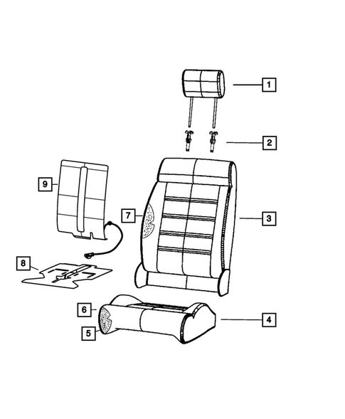 Front Seats - First Row for 2017 Jeep Wrangler #0