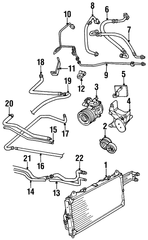 Condenser, Compressor & Lines for 1995 Land Rover Discovery #0
