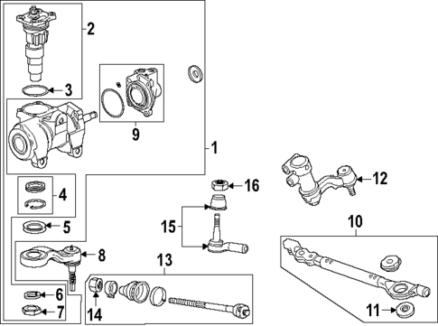 Steering Gear & Linkage for 2015 Chevrolet Silverado 2500 HD #2