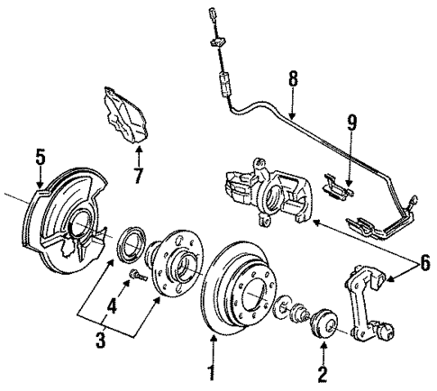 Rear Brakes for 1992 Honda Civic #0