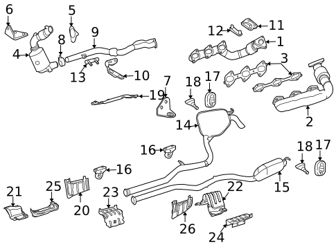 Exhaust Components for 2009 Mercedes-Benz E320 #0