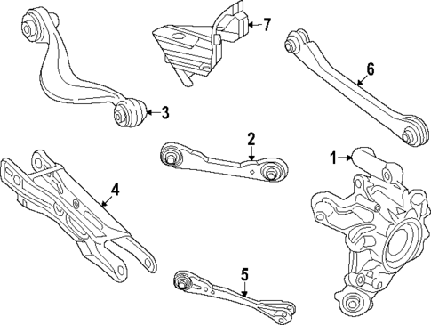 Rear Suspension for 2023 BMW XM #1