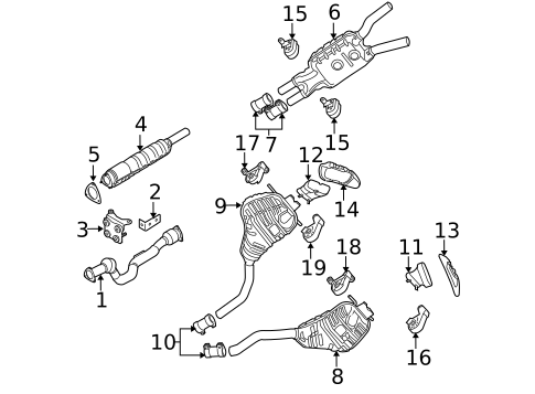 Exhaust Components for 2006 Volkswagen Phaeton #0