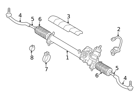 Steering Gear & Linkage for 2006 Volvo S80 #0