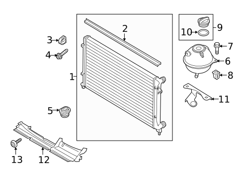 Radiator & Components for 2012 Audi TT RS Quattro #1