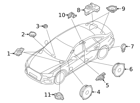 Sound System for 2022 Audi A6 Quattro #0