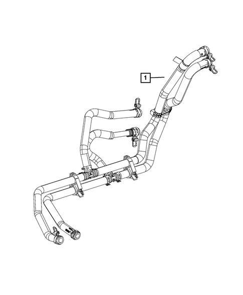Air Conditioner and Heater Plumbing for 2022 Jeep Grand Wagoneer #4