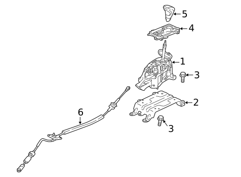 Transmission Shift Lever for 2025 Mitsubishi Eclipse Cross #0